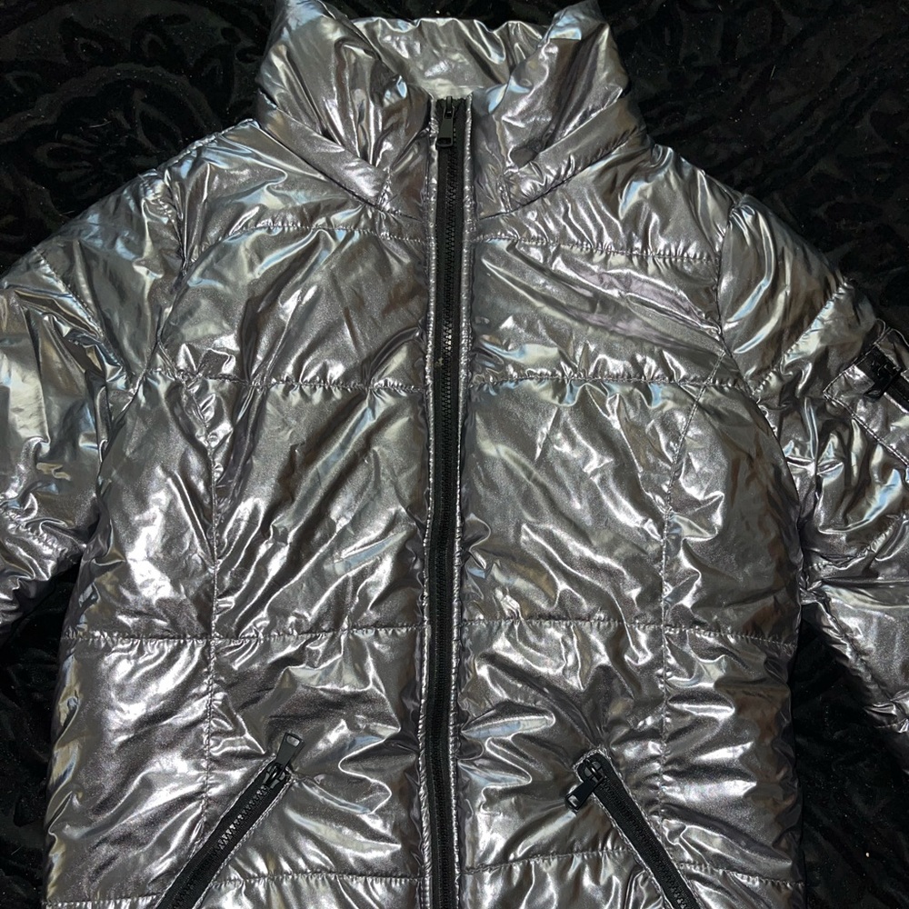 Metallic Puffer Jacket - Picture 3 of 6